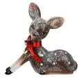 thumbnail image 2 of 7.5" Brown and White Spotted Glitter Reindeer Table Top Christmas Decoration, 2 of 2