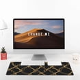thumbnail image 6 of DouZhe Large Mouse Pad, Fashion Golden Chains Texture Non-Slip Waterproof Rubber Keyboard Office Desk Pads Mousepad, 29.5 x 15.8 inches 3mm Thick, 6 of 7