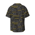 thumbnail image 4 of Balery Retro Excavator Men's Casual Button Down Shirt Short Sleeve Textured Summer Cuban Beach Shirts-XX-Large, 4 of 7