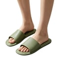 thumbnail image 3 of Yungyresw Foldable Travel Slippers Soft Sole Portable Casual Shower Sandals Open Toe Slip On Relaxed Fit Indoor Slippers Beach Footwear Green 44, 3 of 6