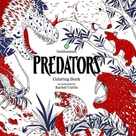 Predators: A Smithsonian Coloring Book, (Paperback)