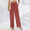 thumbnail image 2 of Plebaso Women's Wide Leg Pants High Waisted Dressy Palazzo Pants Lightweight Work Trousers with Pockets, 2 of 7