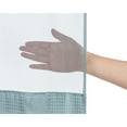 thumbnail image 5 of AllWays Plaza No Hook Shower Curtain with Snap in Liner Set Less Waffle Shower Curtain for Bathroom (Cyan, 81" L x 72" W), 5 of 16
