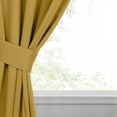 thumbnail image 3 of Superior Blackout Solid Light Filtering Grommet Curtain Panel Set, 46" x 84", Yellow Mustard, 3 of 14