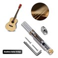 thumbnail image 1 of Puente de guitarra fijo sin cabeza con tuerca, llave pequeña, puente de ventilador de latón fijo único, 1 of 8