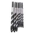 thumbnail image 4 of Juego de 7 brocas helicoidales multifuncionales de carburo negro, brocas helicoidales triangulares, 4 of 15