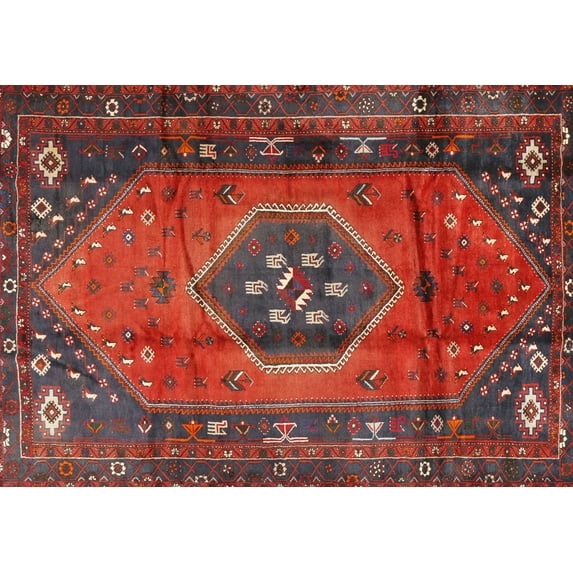 Ahgly Company Machine Washable Indoor Rectangle Traditional Red Area Rugs, 2' x 3'