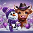 thumbnail image 1 of (LP1158) Serie Dibujos Animados Muñeco Nieve Con Diamantes Redondos Pintura Diamantes Resina 30*30CM, 1 of 9