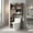 Gray, variant on Resenkos Over The Toilet Storage Cabinet with Sliding Barn Door and Adjustable Shelves-Gray, Bathroom Cabinet Organizer
