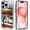 Modern Desert Cactus Blue, variant on Case for iPhone 15, Compatible with MagSafe, Pretty Watercolor Flowers for Shockproof Protective, Slim Hard PC+TPU Cute Bumper Magnetic Clear Case for iPhone 15 - Blue