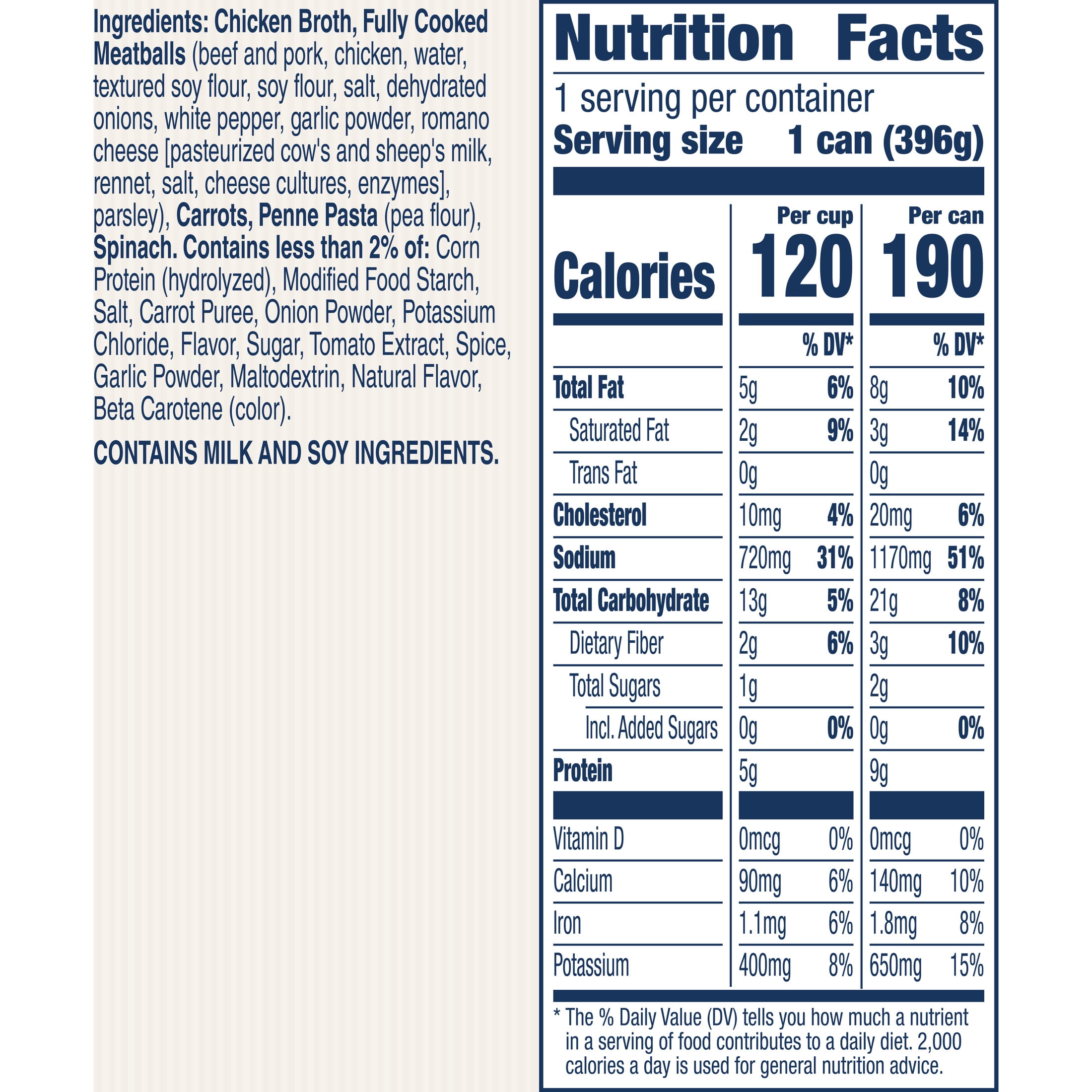 (2 pack) Progresso Gluten Free Italian-Style Wedding With Meatballs Canned Soup, 14 oz.