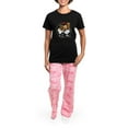 thumbnail image 4 of CafePress - Papillon Lover Women's Dark Pajamas - Women's Short Sleeve Print T-Shirt and Pants Dark Cotton Pajama Set, 4 of 7