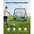 thumbnail image 6 of VEVOR Soccer Rebounder Net, Quick-Switch Angle Soccer Goal Rebounder for Control, Passing Practice, Heavy-Duty Iron Frame & PE Net, Easy Setup Ball Training Equipment for Teens&Adults,3.7 x 3.7 ft, 6 of 9
