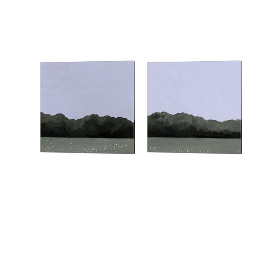 Pastel Evening by Emma Scarvey Canvas Art Set of 2 14 inch X 14 inch Each