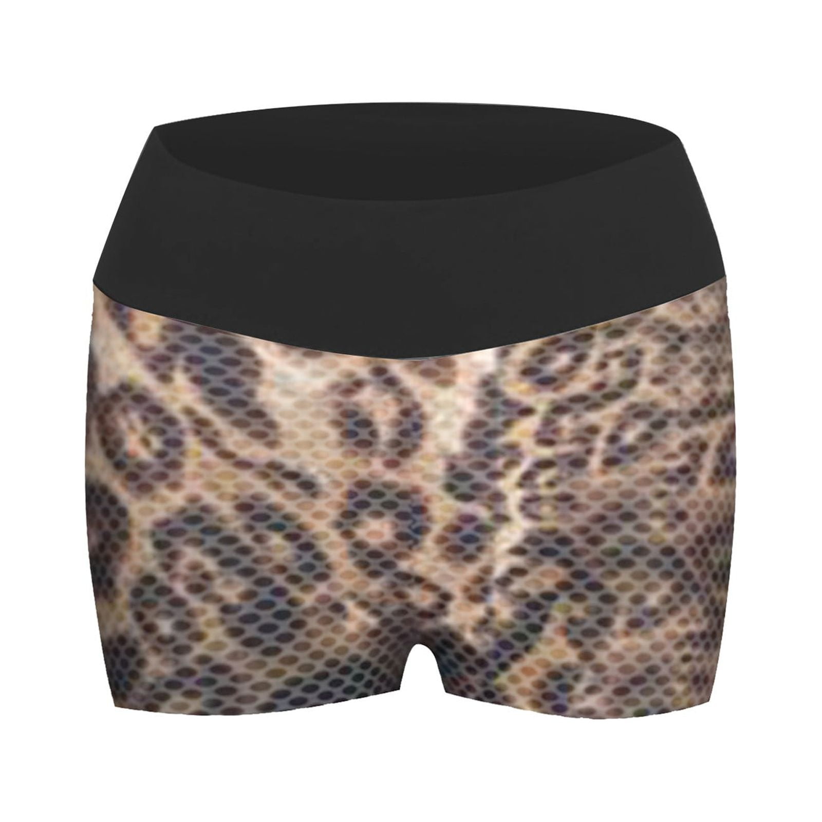 Gym Shorts Women Fitness Shorts High Waist Yoga Printing Sports Lifting