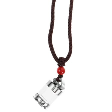 Hollow Pendant Necklace for Men and Women Empty Bottle Container Locket Essential Oil with Chain