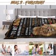 thumbnail image 6 of to My Son from Dad Flannel Blankets Soft Lion Throw Blankets Fit Bed Couch Sofa Custom Plush Blanket Gift for Birthday Christmas Family Holiday 50"x 60", 6 of 6