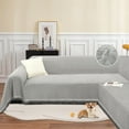 thumbnail image 4 of HDCAXKJ Washable L Shape Sofa Covers Reversible Sectional Couch Covers Corner Sofa Slipcovers Blankets Sofa Cover for Living Room Home Decor,91"x252",Gray, 4 of 10