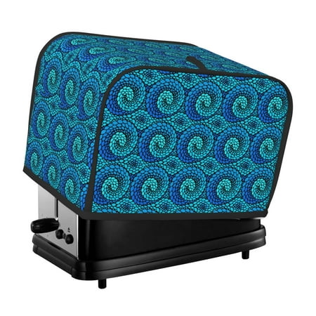 

KLL Snake Print 2 Slice Toaster Dust Covers Kitchen Small Appliance Cover with 2 Pockets Can hold Jam Spreader Knife & Toaster Tongs (11.4 x 7.9 x 7.5)