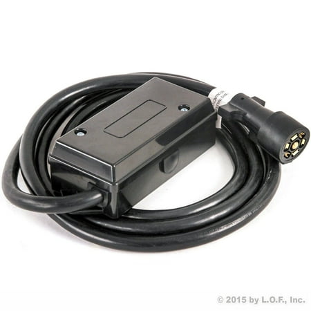 Rv Truck Campers - 7 Way Trailer Wire Junction Box Camper Truck Weatherproof RV Light 9ft Cord Plug