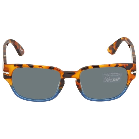 Persol Light Blue Rectangular Men's Sunglasses PO3245S 112056 52