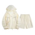 thumbnail image 4 of JFOPQVSM Men’s Tracksuit Sweatsuits Full Zip Long Sleeve Hooded Jacket and Shorts Athletic Casual Workout 2 Piece Set Pant Suits for Men, 4 of 4
