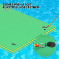 thumbnail image 3 of MADOG 18'x6' Water Floating Mat Foam Pad, Bouncy Tear-Resistant XPE Foam, Roll-Up Floating River Raft for Pool Ocean Outdoor Water Activities, Green, 3 of 9