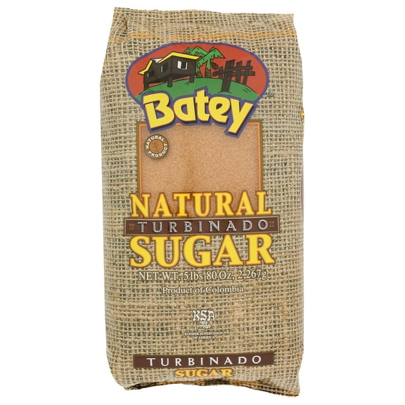 Pack of 10, Batey Natural Turbinado Sugar, 5 lb