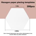 300 Count Paper Piecing AIF4 Paper Paper Piecing Shapes Hexagon Paper