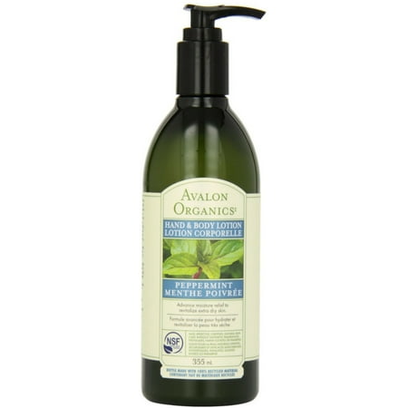 Avalon Organics Hand and Body Lotion, Peppermint, 12 Fl (Best Organic Hand Lotion)