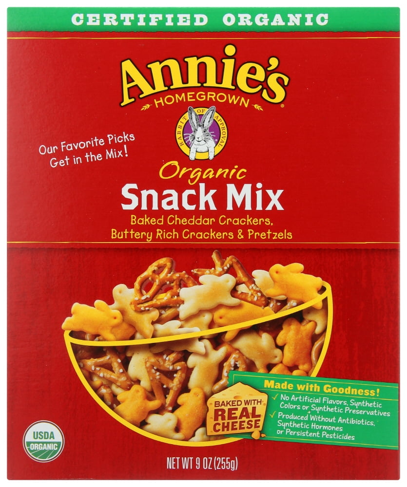 Annie's Pretzels & Breadsticks Cheddar Snack Mix, 9 oz