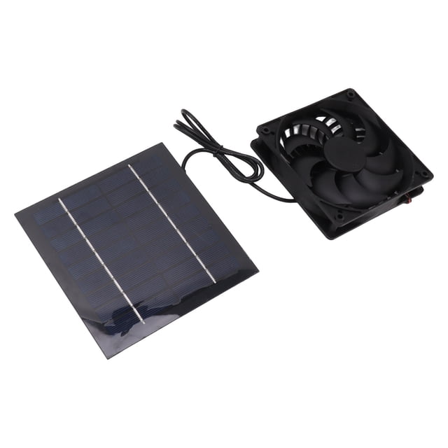 Solar Powered Fan, Solar Panel Fan Easy To Install Save Energy 10W For Greenhouse
