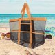thumbnail image 1 of unbranded Bolsa De Malla Para Playa Con Gran Capacidad Y Compartimento Impermeable Para Vacaciones, 1 of 6