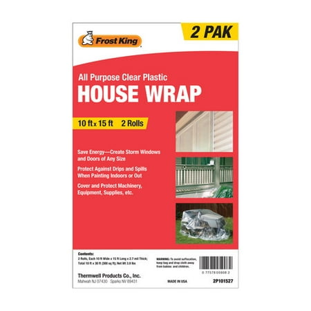 Frost King All-Purpose Clear Plastic House Wrap