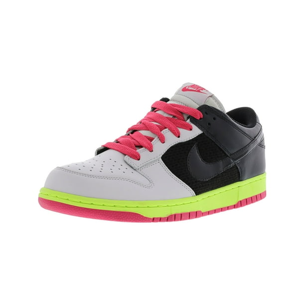 Nike Women's Dunk Low Neutral Grey / Black - Berry Volt Ankle-High 