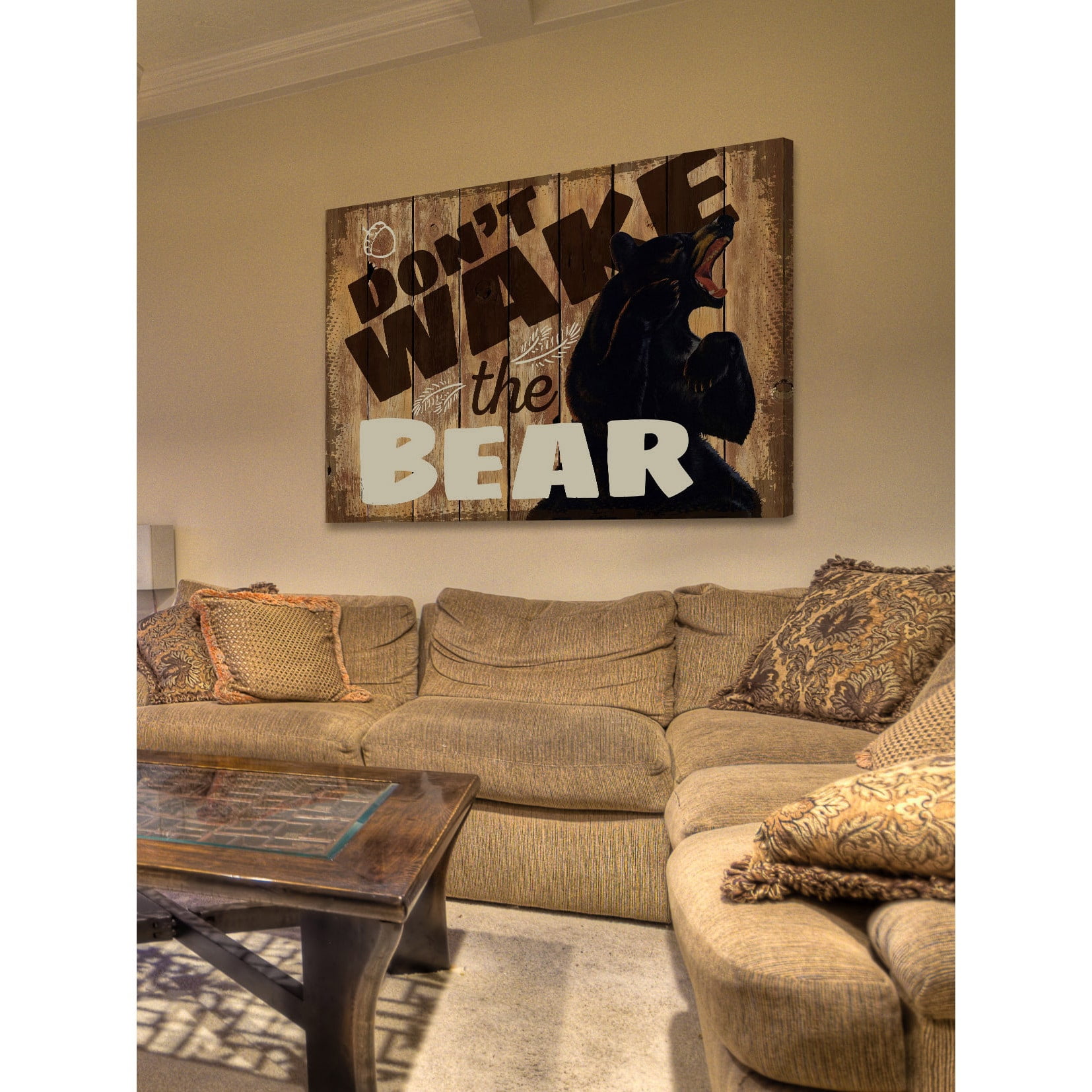 Marmont Hill "Dont Wake 2" Painting Print on Wrapped Canvas