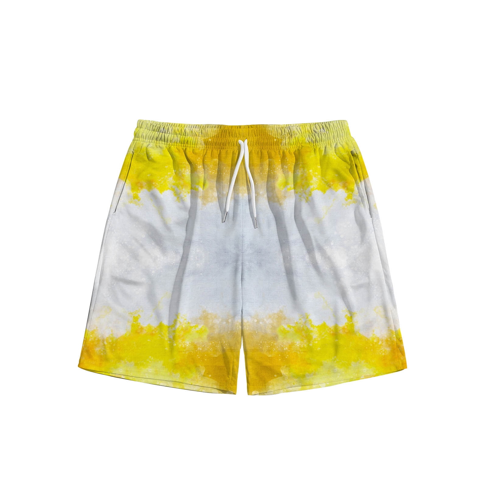 Mens Womens Board Shorts Elastic Waist 