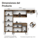 thumbnail image 3 of Cocina Integral Marrón/Blanco Emilly Top MADESA, 3 of 15