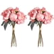 thumbnail image 1 of Flores artificiales ICBOX de peonías rosas, 2 ramos de 14 cabezas, 1 of 7