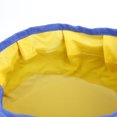 thumbnail image 3 of 2 tazones plegables para perros para viajes, plegables, portátiles y livianos para alimentos y agua (azul + amarillo), 3 of 5