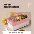 thumbnail image 4 of Dvkptbk Boîte à Lunch Bento Contenants de Préparation de Repas Réutilisables pour École, Travail et Voyage, 4 of 6