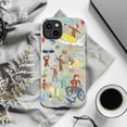 thumbnail image 6 of Curious Monkey Adventure Phone Case, Whimsical Beach and Travel iPhone Cover, Fun Protective Case for iPhone 16 15 14 13 12 11 Pro Plus Mini, 6 of 6