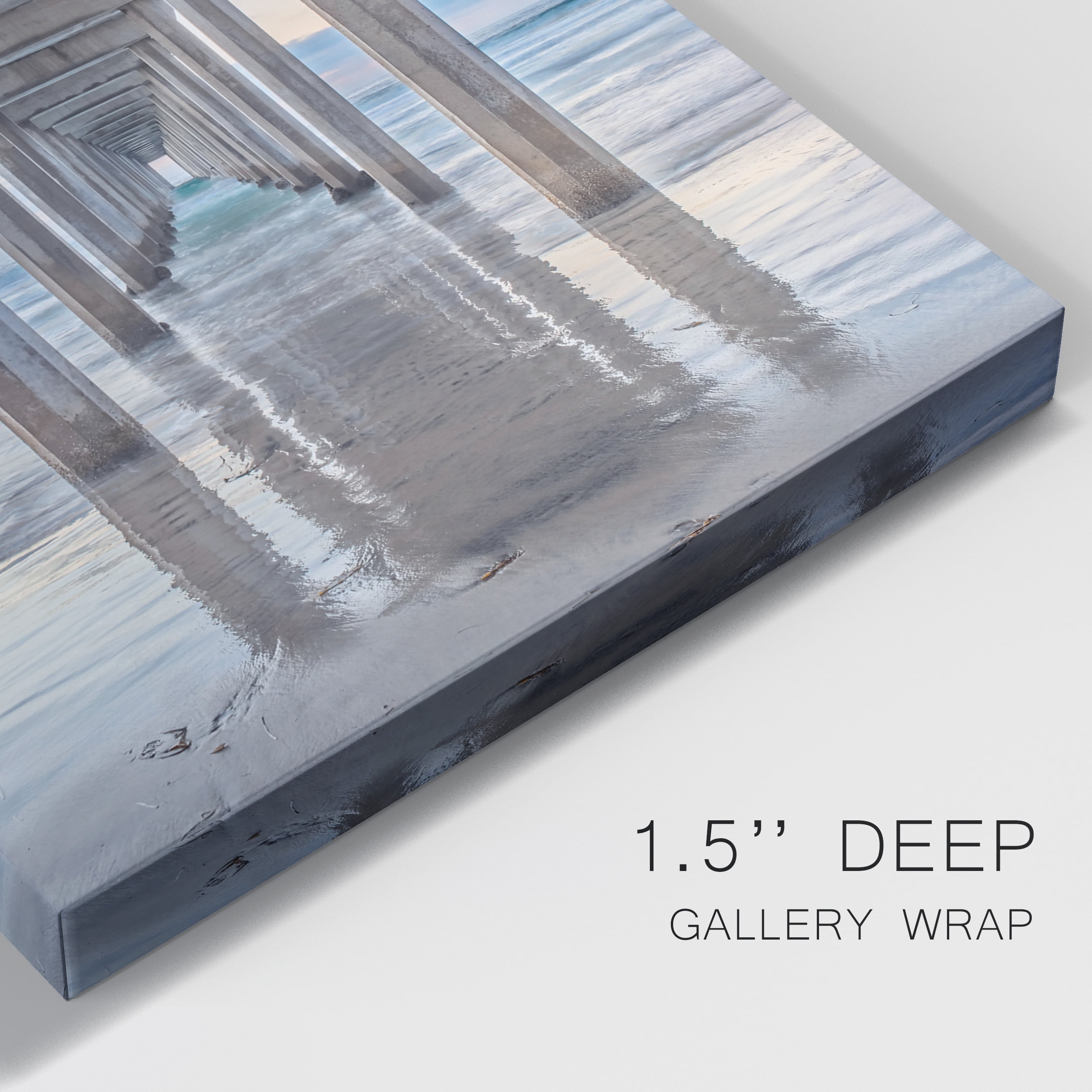 Scripps Pier Premium Gallery Wrapped Canvas - Ready to Hang - 32 x 48