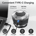 thumbnail image 4 of MAX-T IPX8 Head Shaver for Bald Men -- Top Waterproof, Magnetic Removable Head, 1.5H Charge/140Min Use, LED Display & Travel Lock, Wet/Dry Skull Shave, 4 of 8