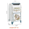 thumbnail image 3 of Bigfortune Metal Post Box Mailboxes Card Box for Wedding Gift for Her, 3 of 5