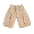 thumbnail image 1 of Figura de hombre a escala 1/12, pantalones cargo cortos, ropa informal hecha a mano para muñecas de 6 pulgadas caqui, 1 of 9