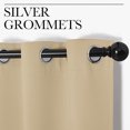 thumbnail image 3 of Blackout Curtains 54 Inch Long 2 Panels for Bedroom Living Room Solid Room Darkening Thermal Insulated Soundproof Energy Saving Grommet Top Window Treatment Drapes,52x54, 2 Set-Style 4, 3 of 6