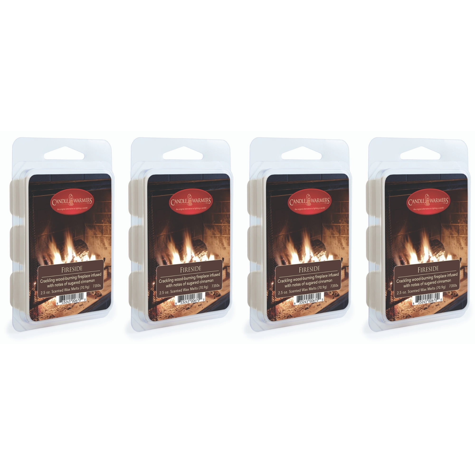 Fireside Scented Wax Melt Tarts, Pack of 4