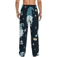 thumbnail image 3 of Easygdp Gnome and Snowflakes Men's Pajama Pant, Sleep Elastic Waistband Lounge Pants - Large, 3 of 9