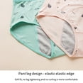 thumbnail image 4 of Minnieouse Bragas de período de dibujos animados para niñas, ropa interior menstrual fisiológica, bragas, lencería transpirable para Ropa interior fruta verde L, 4 of 6